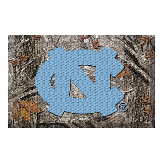 North Carolina Tar Heels Camo Scraper Mat with NC Logo by Fanmats