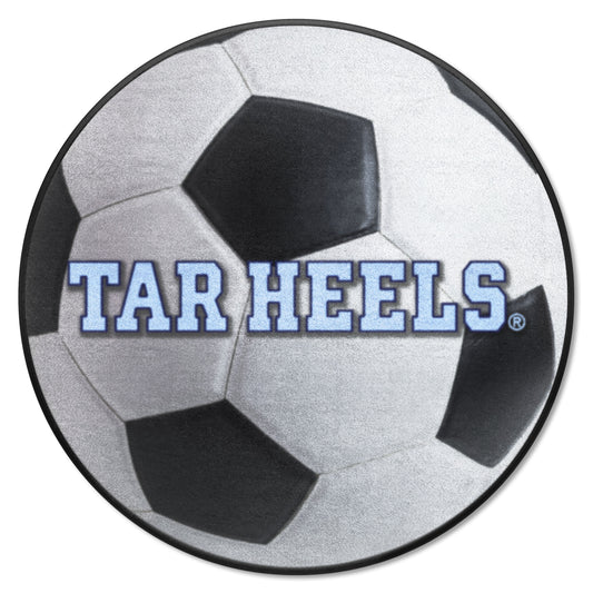 North Carolina Tar Heels Soccer Ball Mat with Tar Heel Logo by Fanmats
