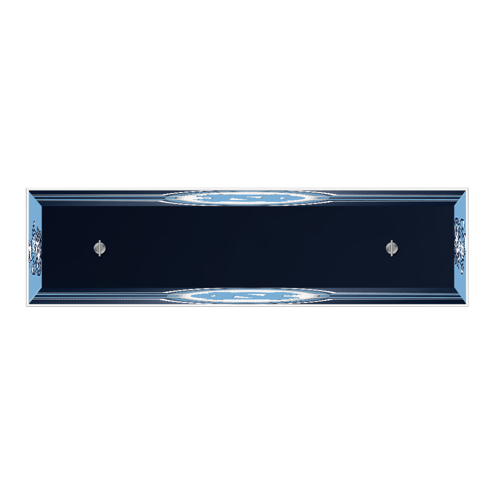 North Carolina Tar Heels: Edge Glow Pool Table Light Navy / Mascot Cap