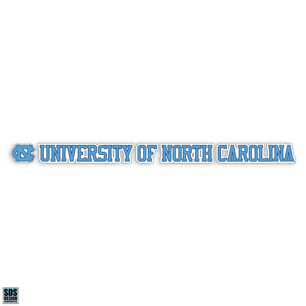 University of North Carolina Back Windshield Decal Sticker 20"