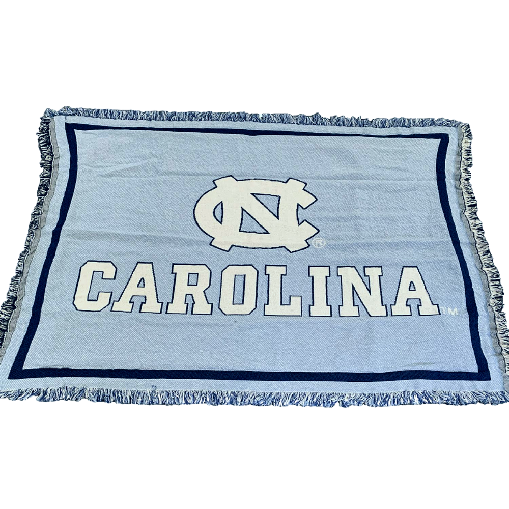 Carolina Blue UNC Interlock Tapestry Blanket