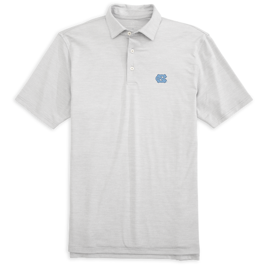 North Carolina Grey Driver Spacedye Perf Polo by Southern Tide