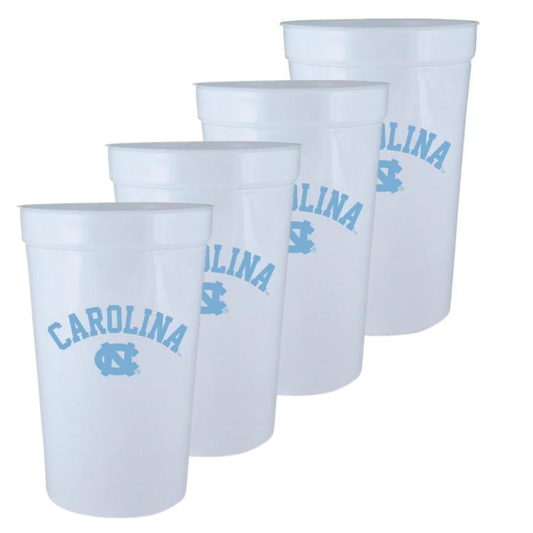 Carolina Tar Heels Reusable Party Cups Value Pack of Four
