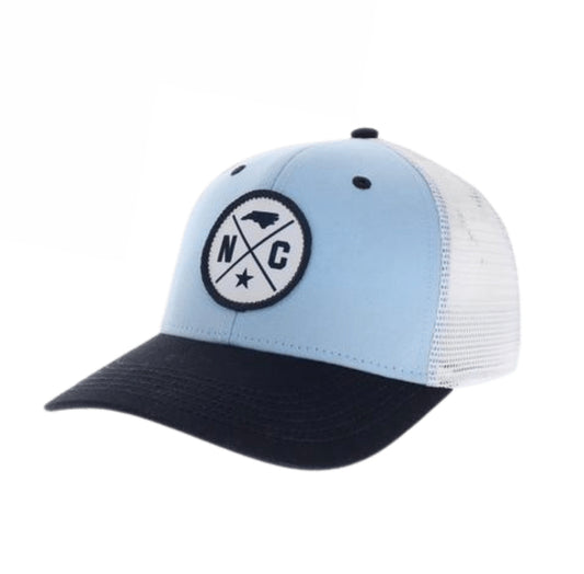 North Carolina Star and State Mid-Pro Snapback Trucker Hat