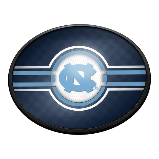 North Carolina Tar Heels: Oval Slimline Lighted Wall Sign Navy