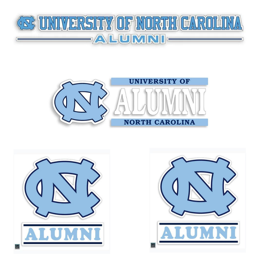 UNC Alumni Decal Sticker Pack of 4