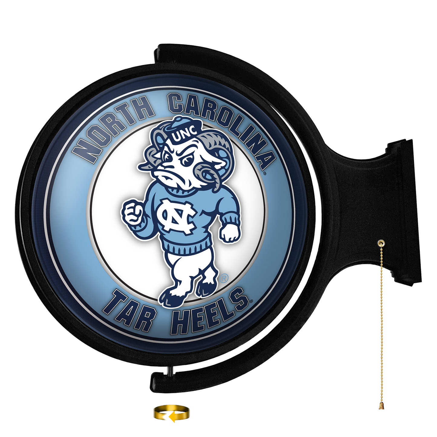 North Carolina Tar Heels: Mascot - Original Round Rotating Lighted Wall Sign