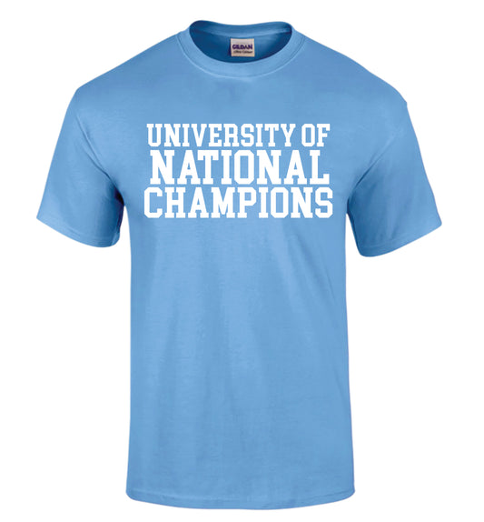University of National Champions T-Shirt Classic by Shrunken Head