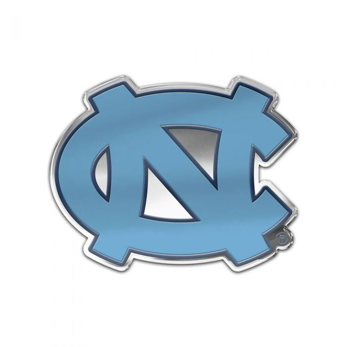 UNC Tar Heels Logo Auto Emblem in Carolina Blue