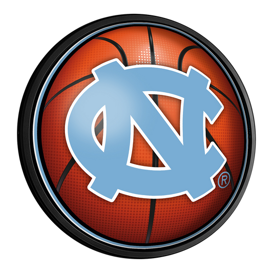 North Carolina Tar Heels: Basketball - Round Slimline Lighted Wall Sign