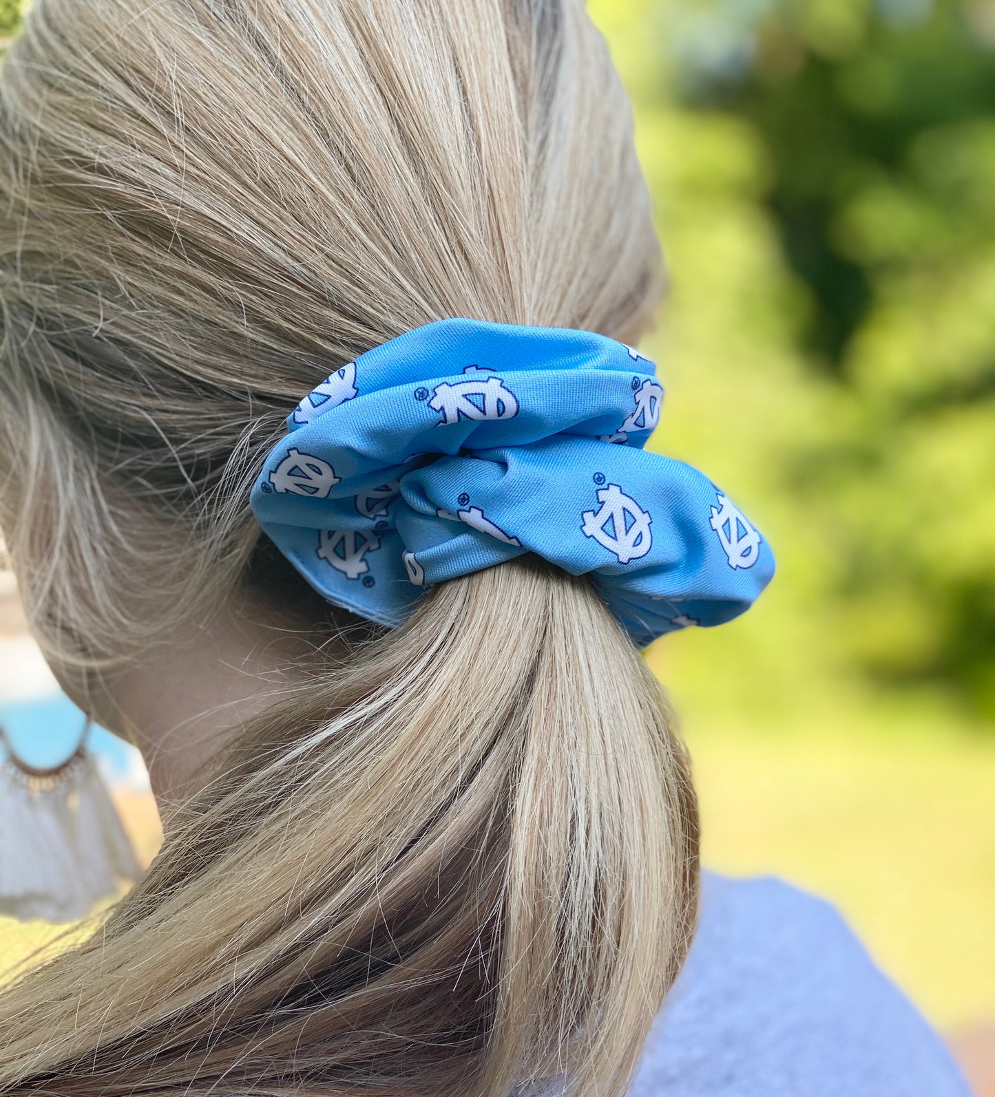 Spirit Scrunchie by League - North Carolina Tar Heels Carolina Blue UNC Scrunchie