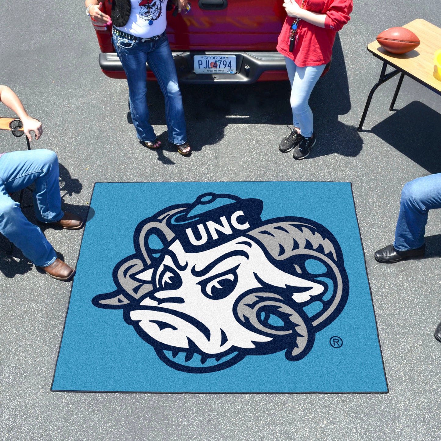 North Carolina Tar Heels Tailgater Mat with Ram Logo by Fanmats