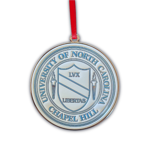 University of North Carolina Seal Metal Ornament
