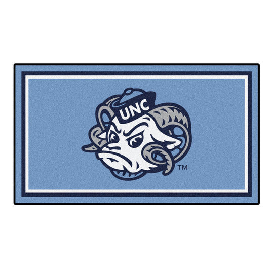 North Carolina Tar Heels 3x5 Rug with Ram Logo by Fanmats