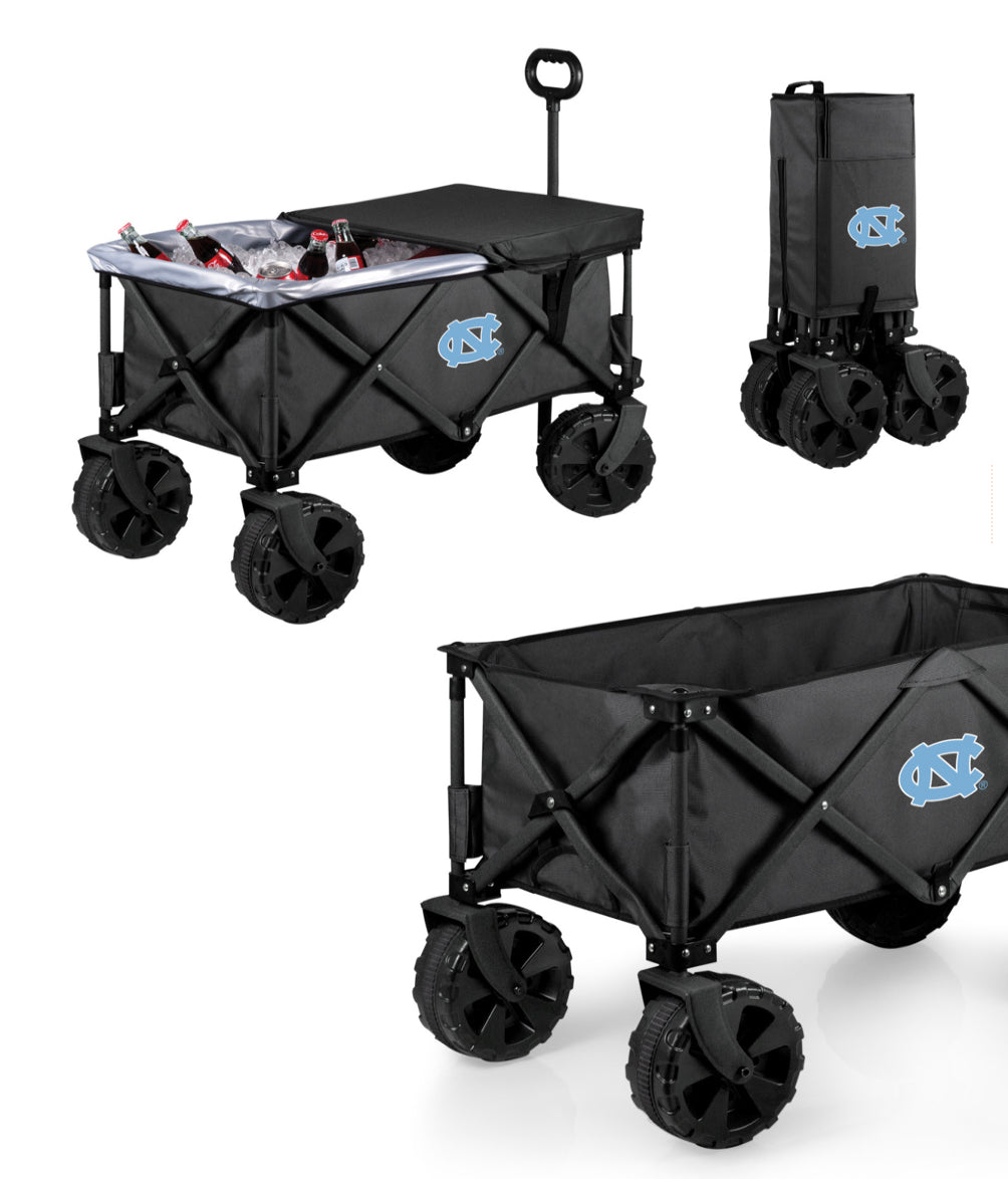 North Carolina Tar Heels - Adventure Wagon Elite All-Terrain Portable Utility Wagon, (Dark Gray)