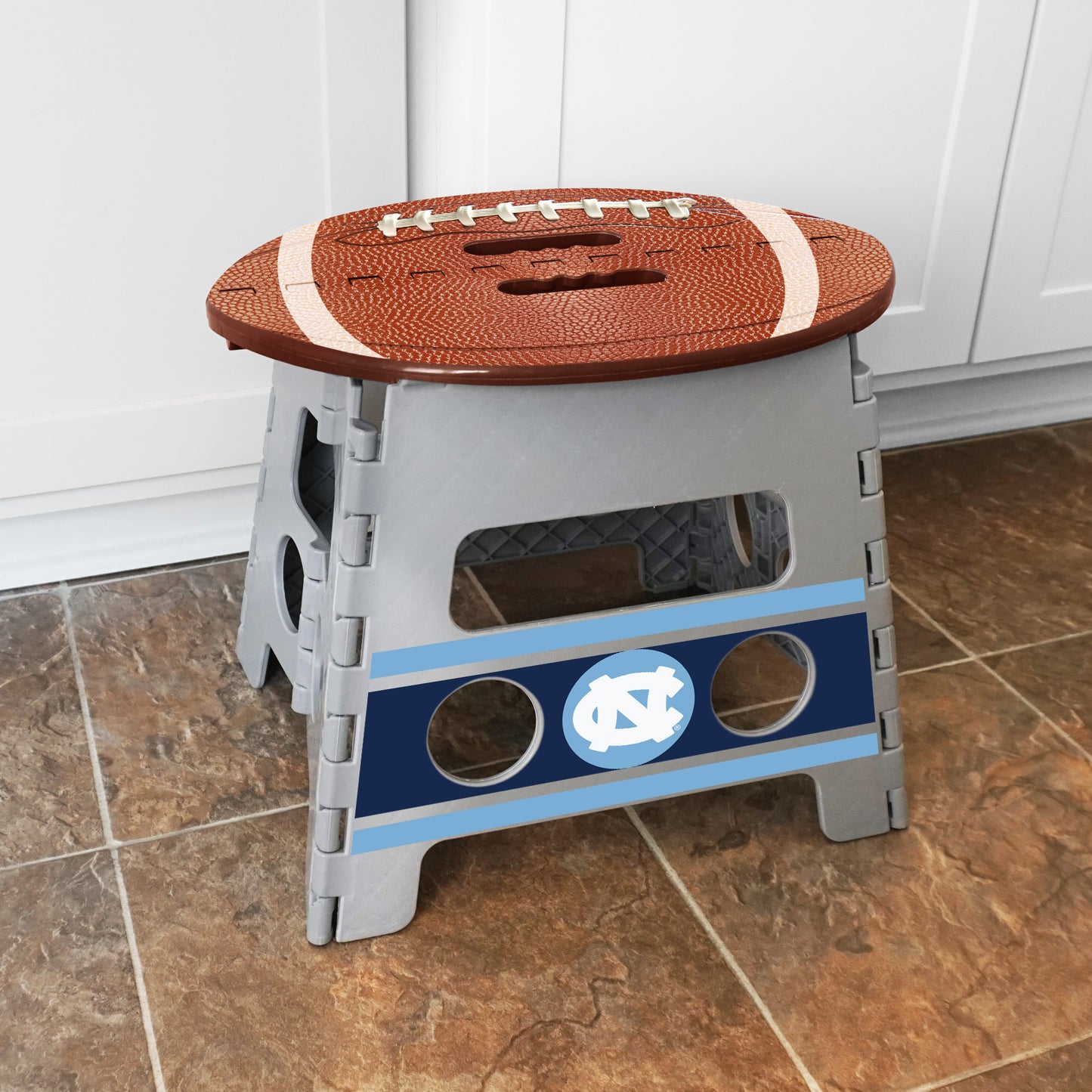 North Carolina Tar Heels Football Folding Step Stool  with NC Logo by Fanmats