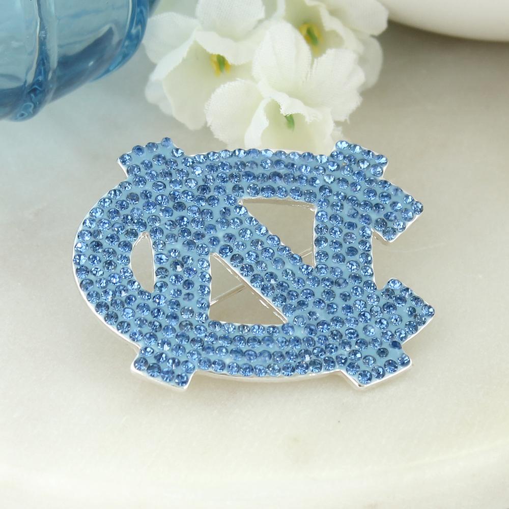 North Carolina Tar Heels Crystal Logo Pin