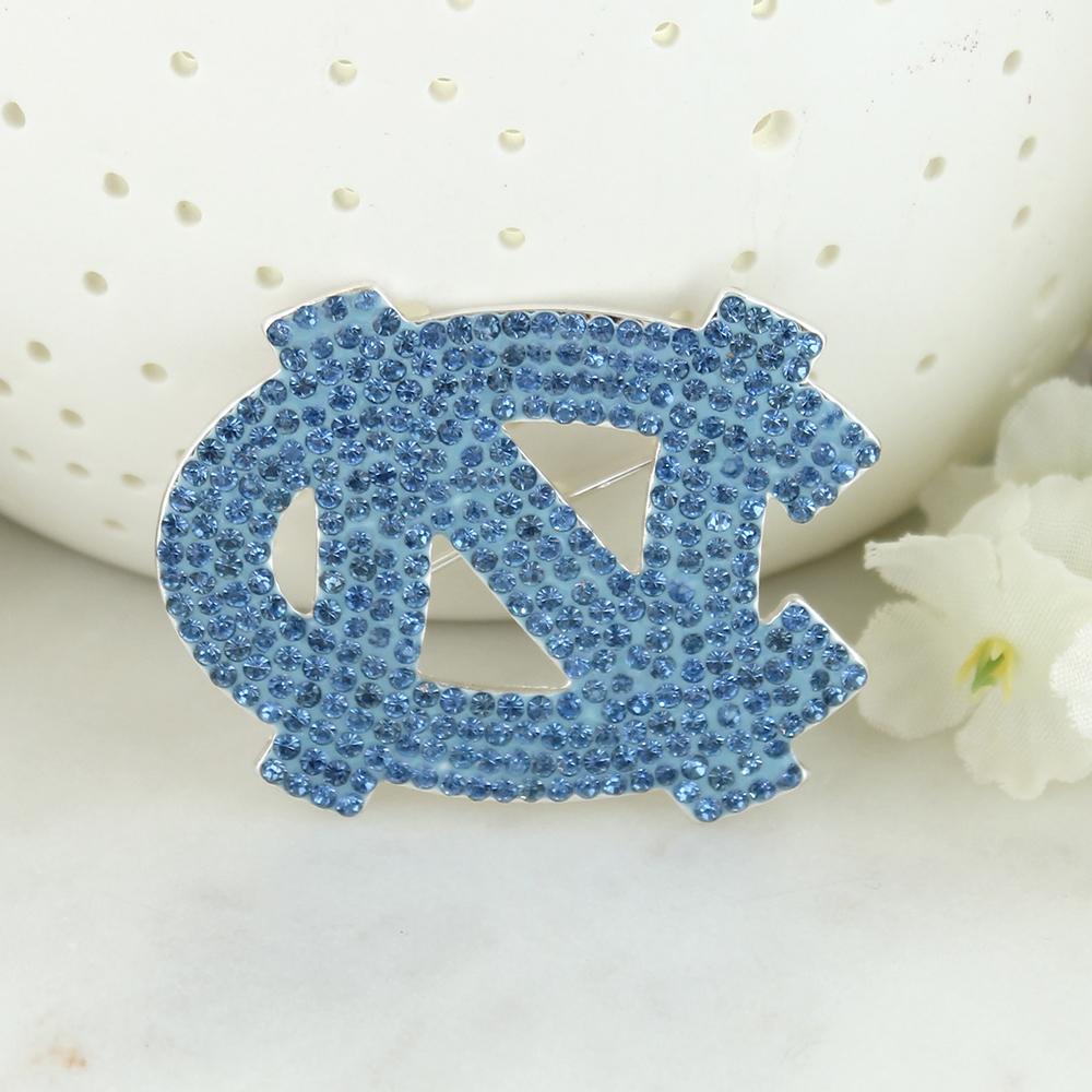 North Carolina Tar Heels Crystal Logo Pin