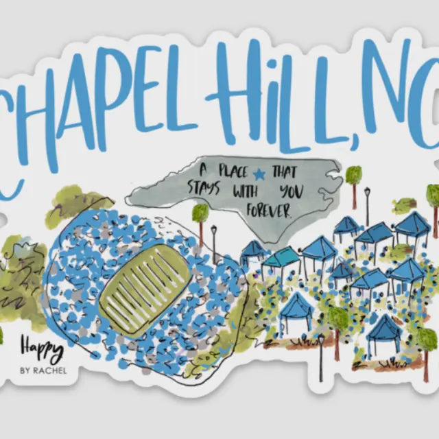 Chapel Hill Sticker - Happy By Rachel