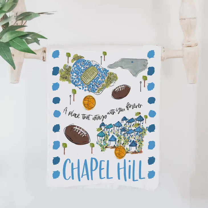 Chapel Hill Tea Towel - Happy By Rachel