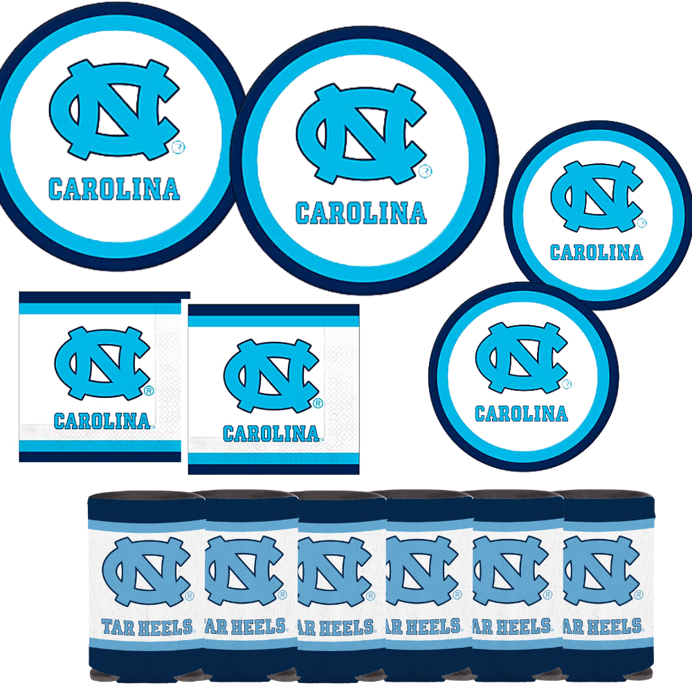 North Carolina Tar Heels Party Supplies Set