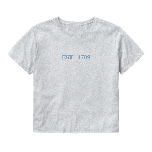 Established 1789 Chapel Hill North Carolina Cropped T-Shirt