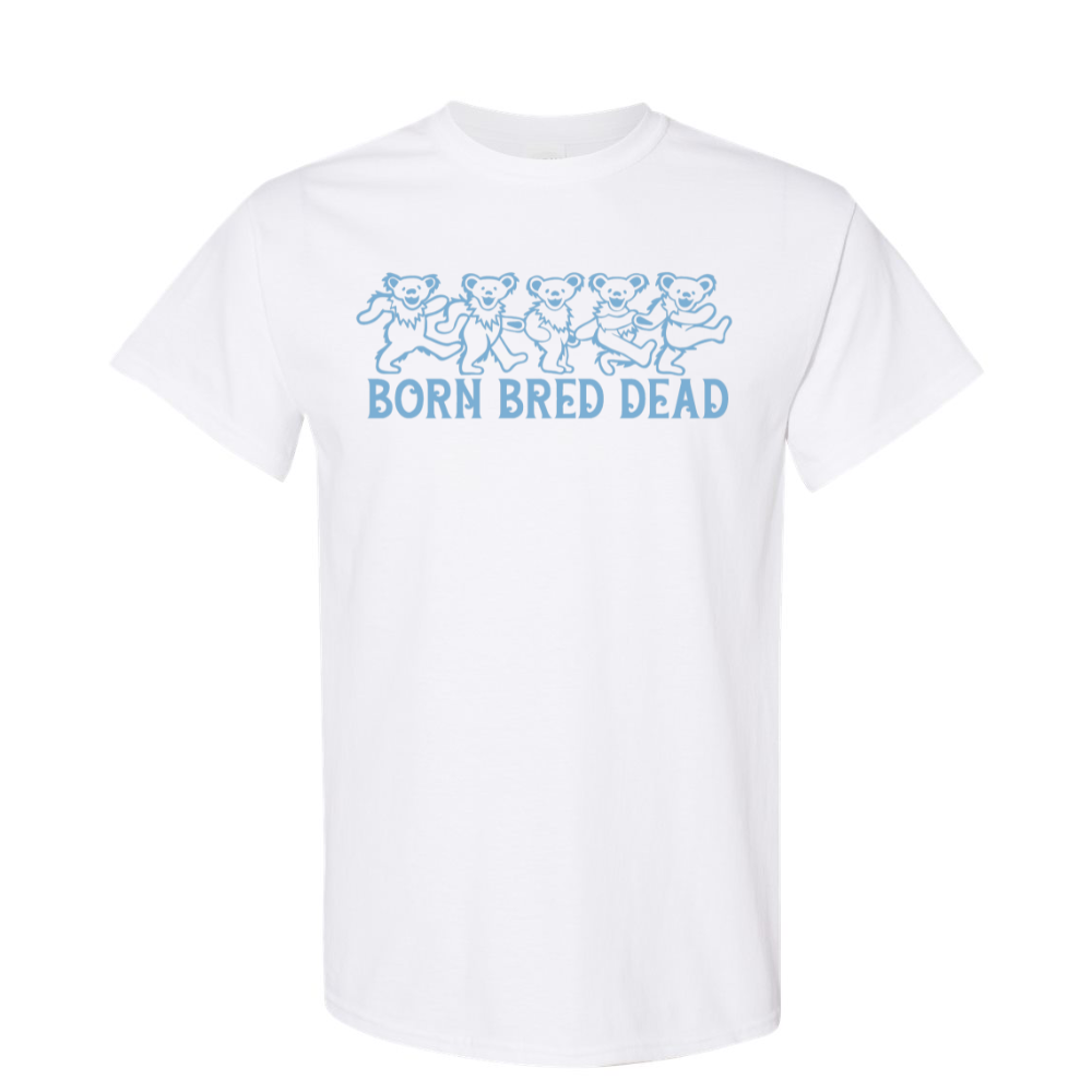 Born Bred Dead Bears T-Shirt in White by Shrunken Head