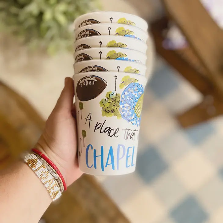 Chapel Hill Reusable Tailgating Cup - Happy By Rachel