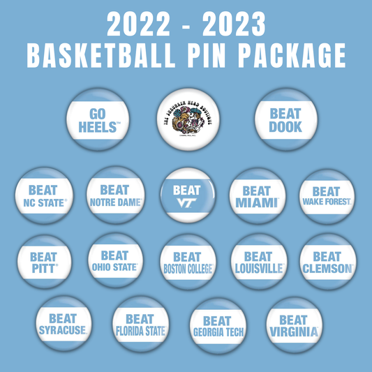 2022-2023 UNC BASKETBALL PIN PACKAGE