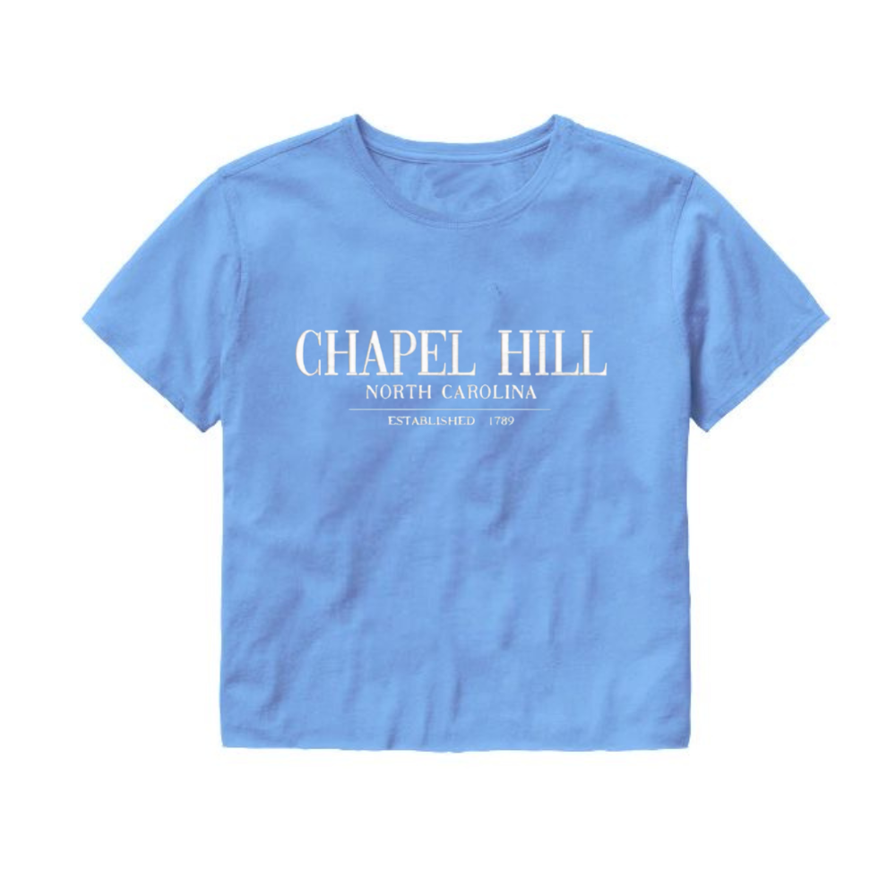 Chapel Hill Embroidered Crop Top by Shrunken Head