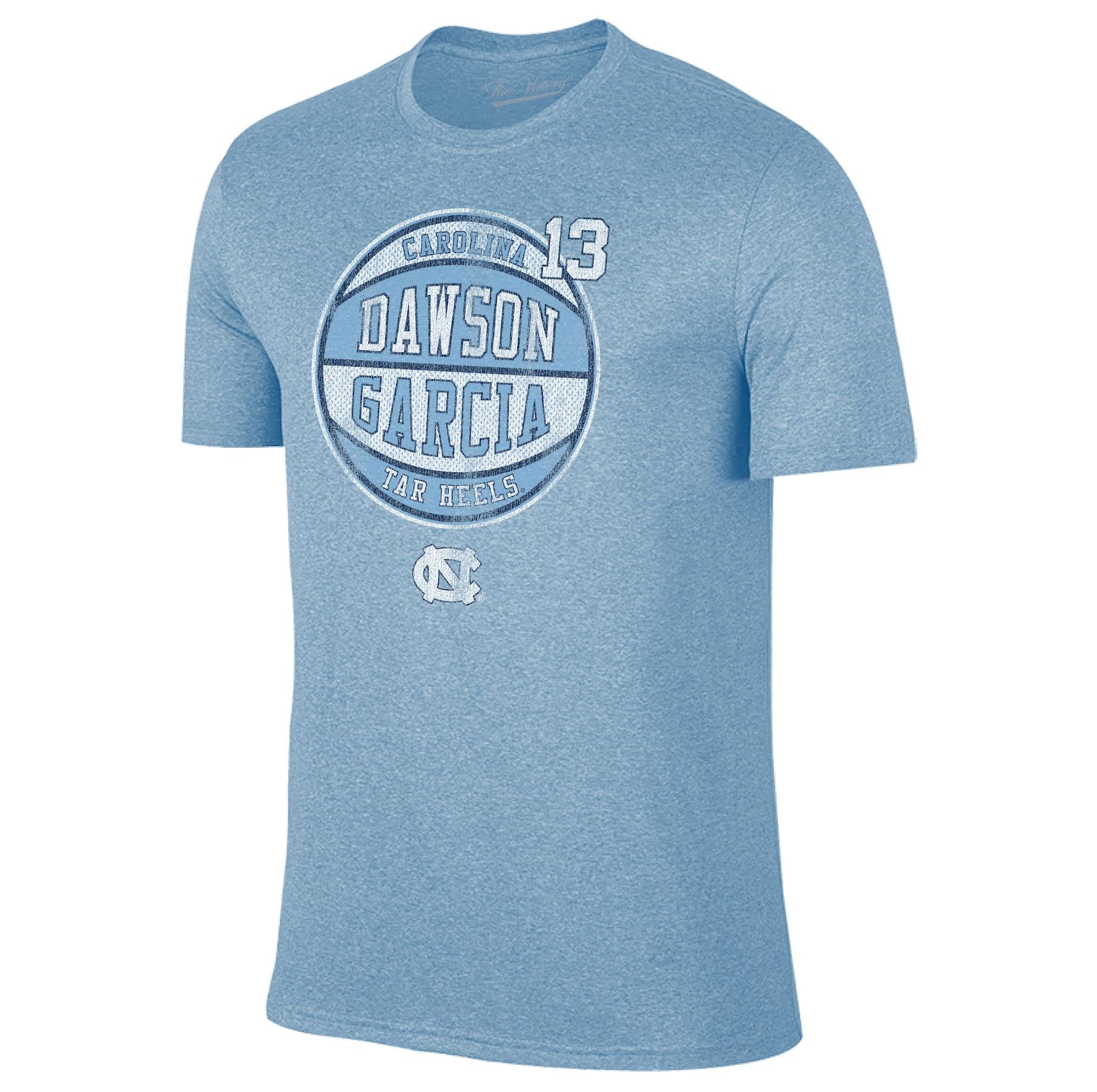 UNC Basketball Starting Five T-Shirt for Dawson Garcia Shirzee FINAL F ...