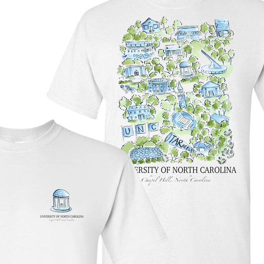 University of North Carolina at Chapel Hill Artwork T-Shirt by Cambron Farris
