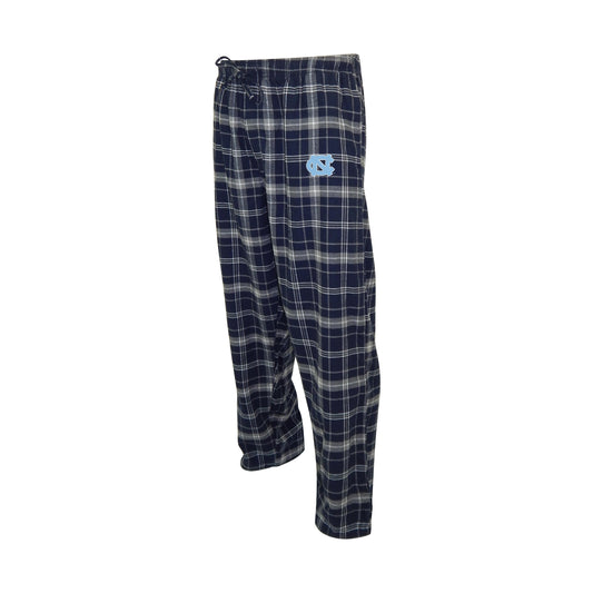 North Carolina Tar Heels Flannel Pajama Pants in Navy Plaid