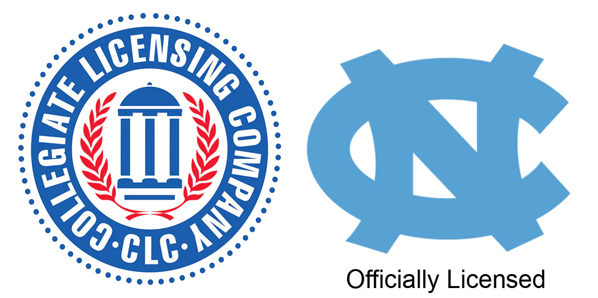 UNC Primary Logo Decal Sticker in Carolina Blue