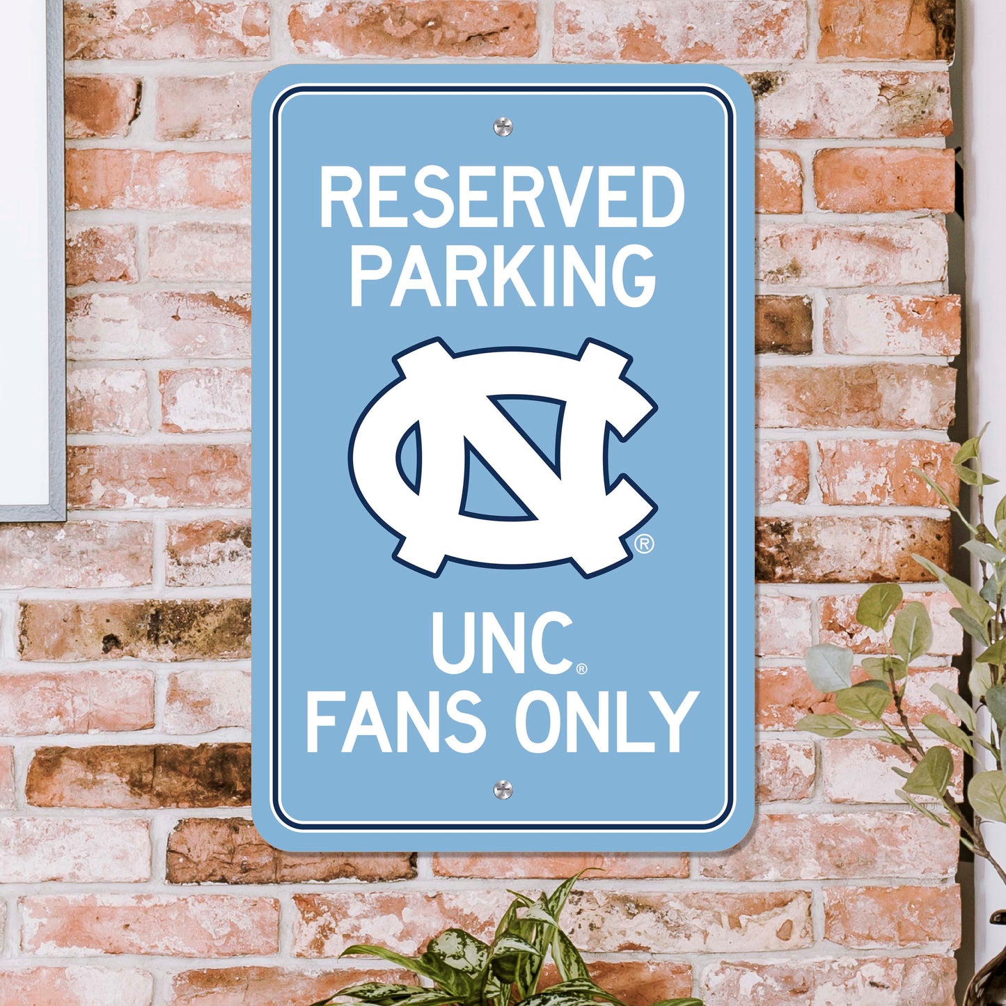 North Carolina Tar Heels Parking Sign with NC Primary Logo by Fanmats