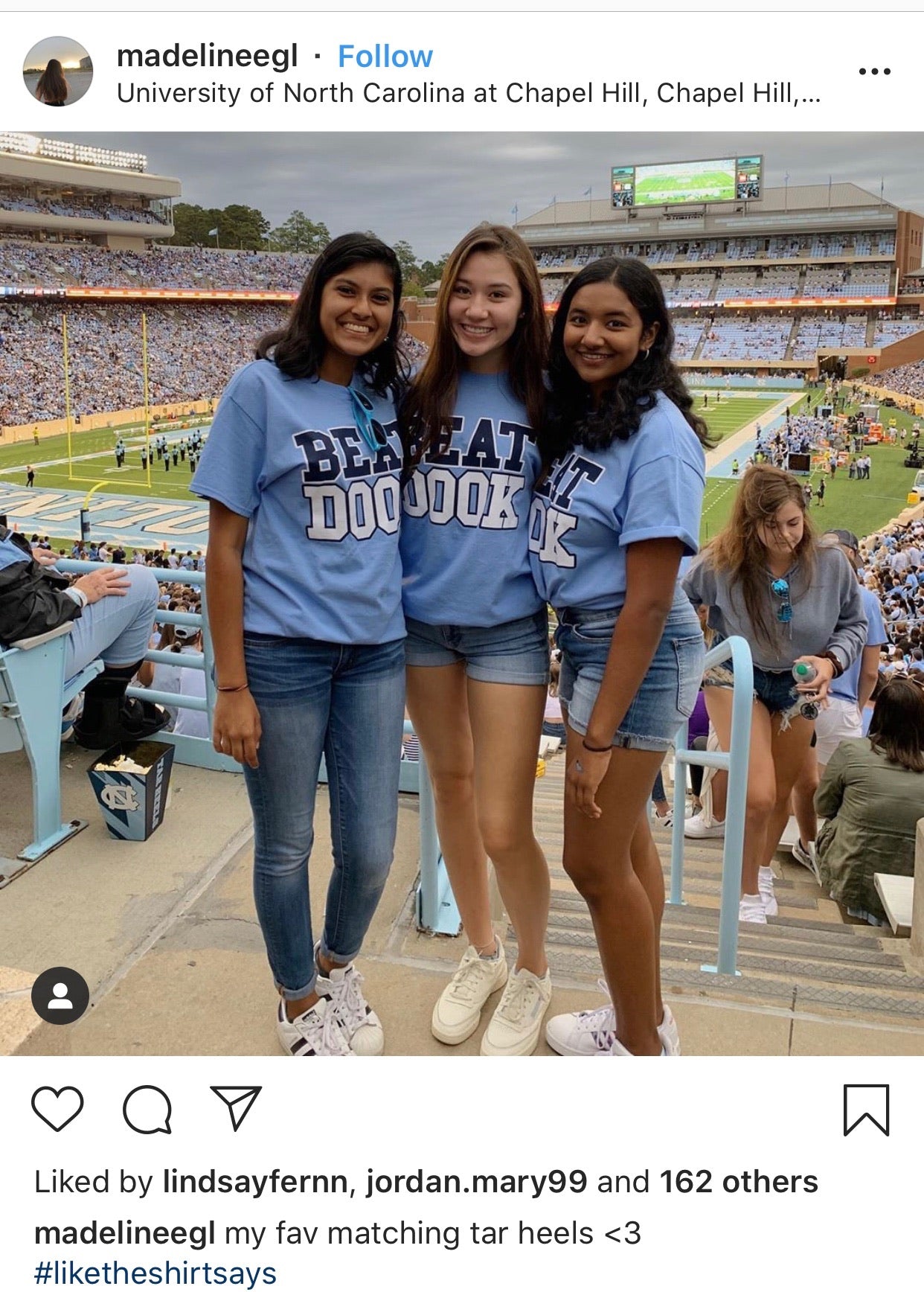 SHB Carolina Blue Beat Dook T-Shirt