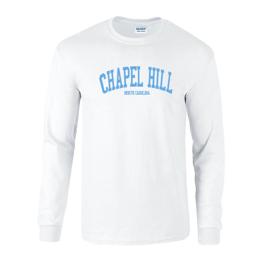 Chapel Hill Long Sleeve T-shirt in White