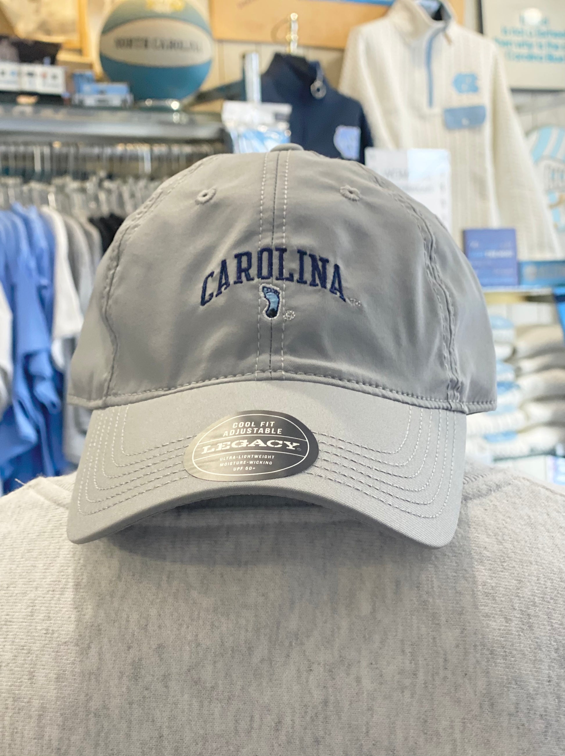 Dry Fit UNC Tar Heels Cool Fit Hat in Athletic Grey – Shrunken Head