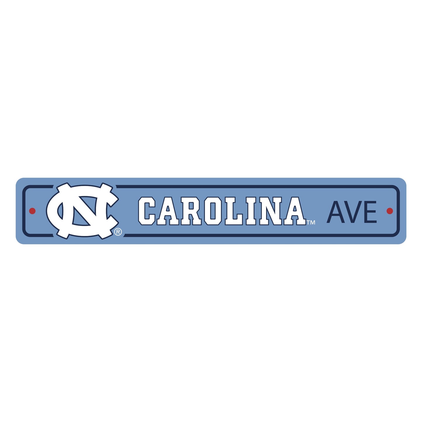 North Carolina Tar Heels Street Sign with NC Primary Logo by Fanmats