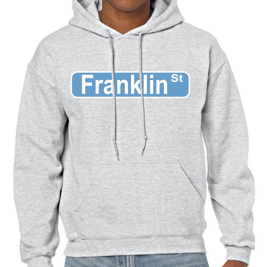 Franklin Street Adult Hoodie in Grey