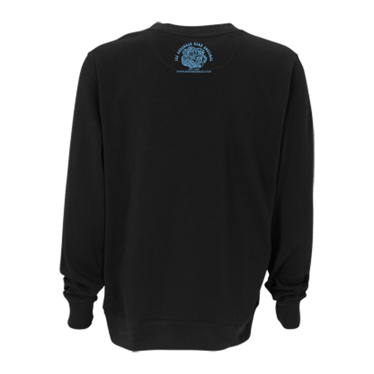 Chapel Hill NC Crewneck Sweatshirt in Black with Rock Font