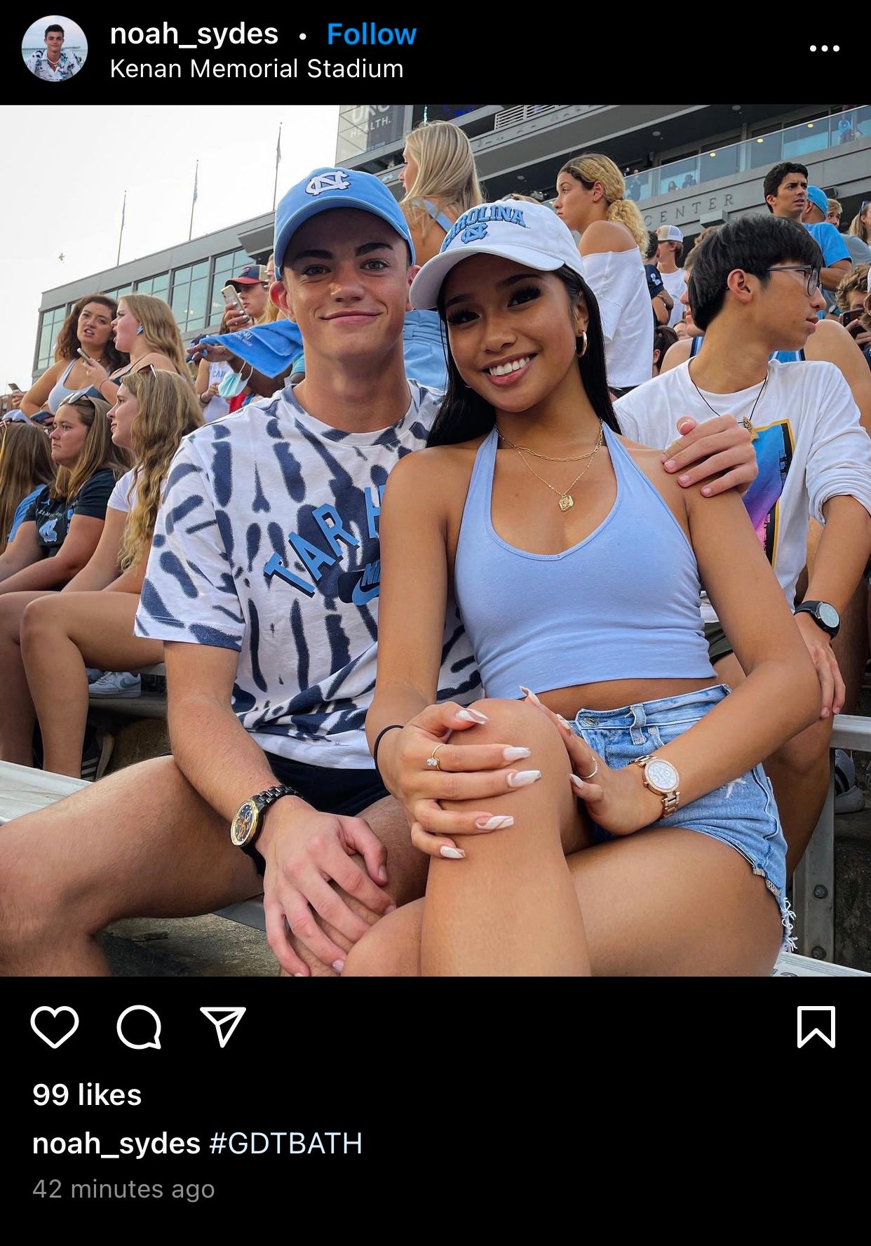 UNC Hat in White with Carolina Tar Heels Main Event Logo