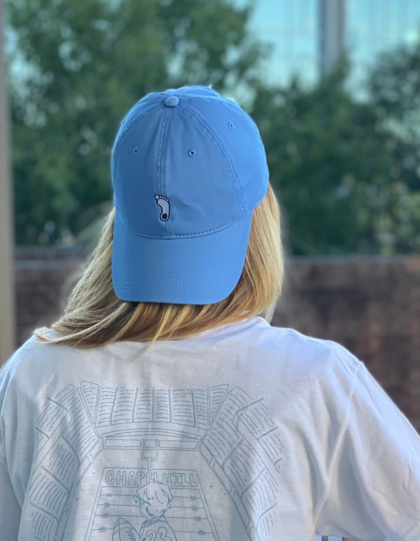 UNC Tar Heel Foot Hat in Carolina Blue by Legacy – Shrunken Head