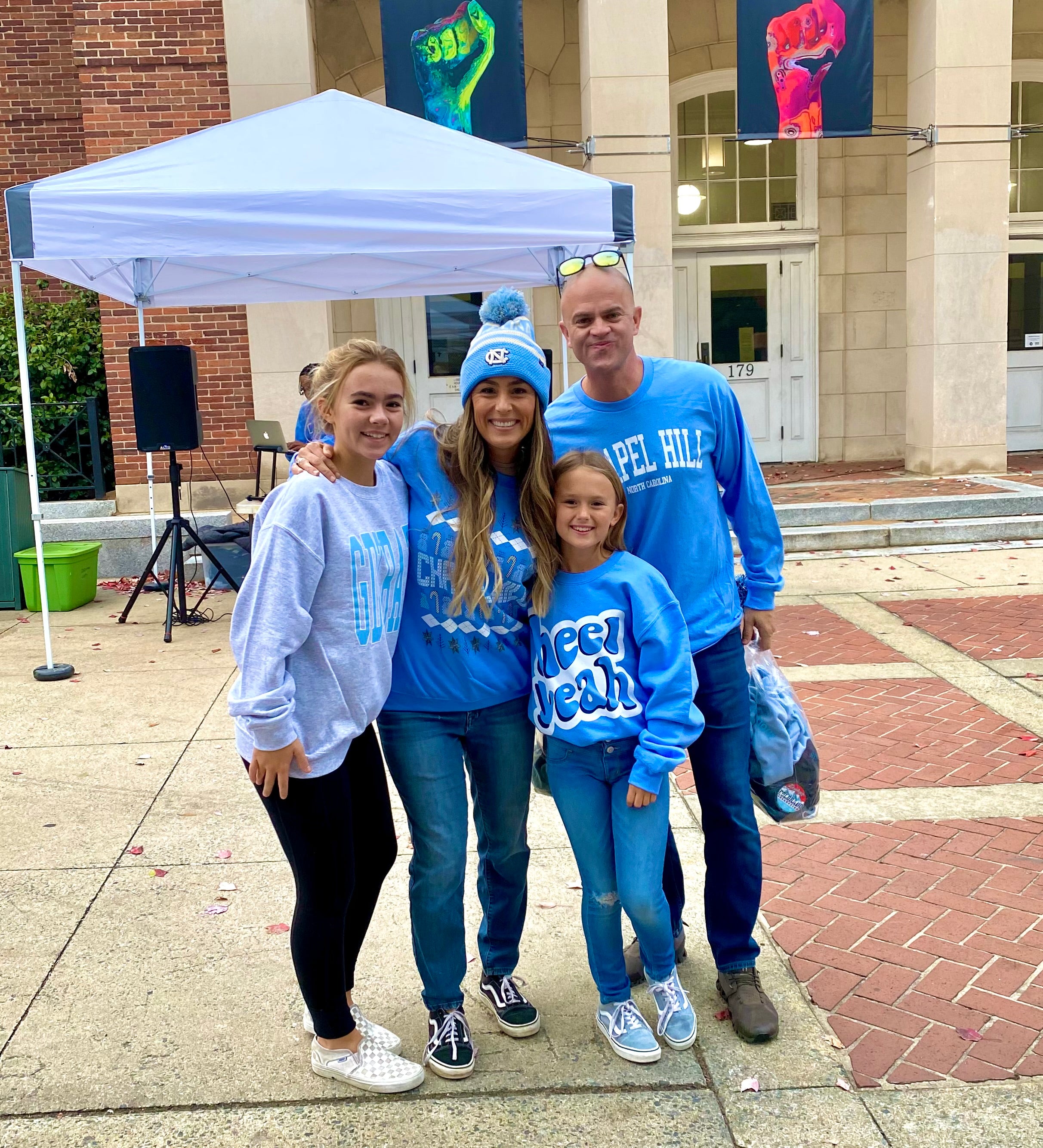 Chapel Hill North Carolina Ugly Christmas Crewneck Sweatshirt by