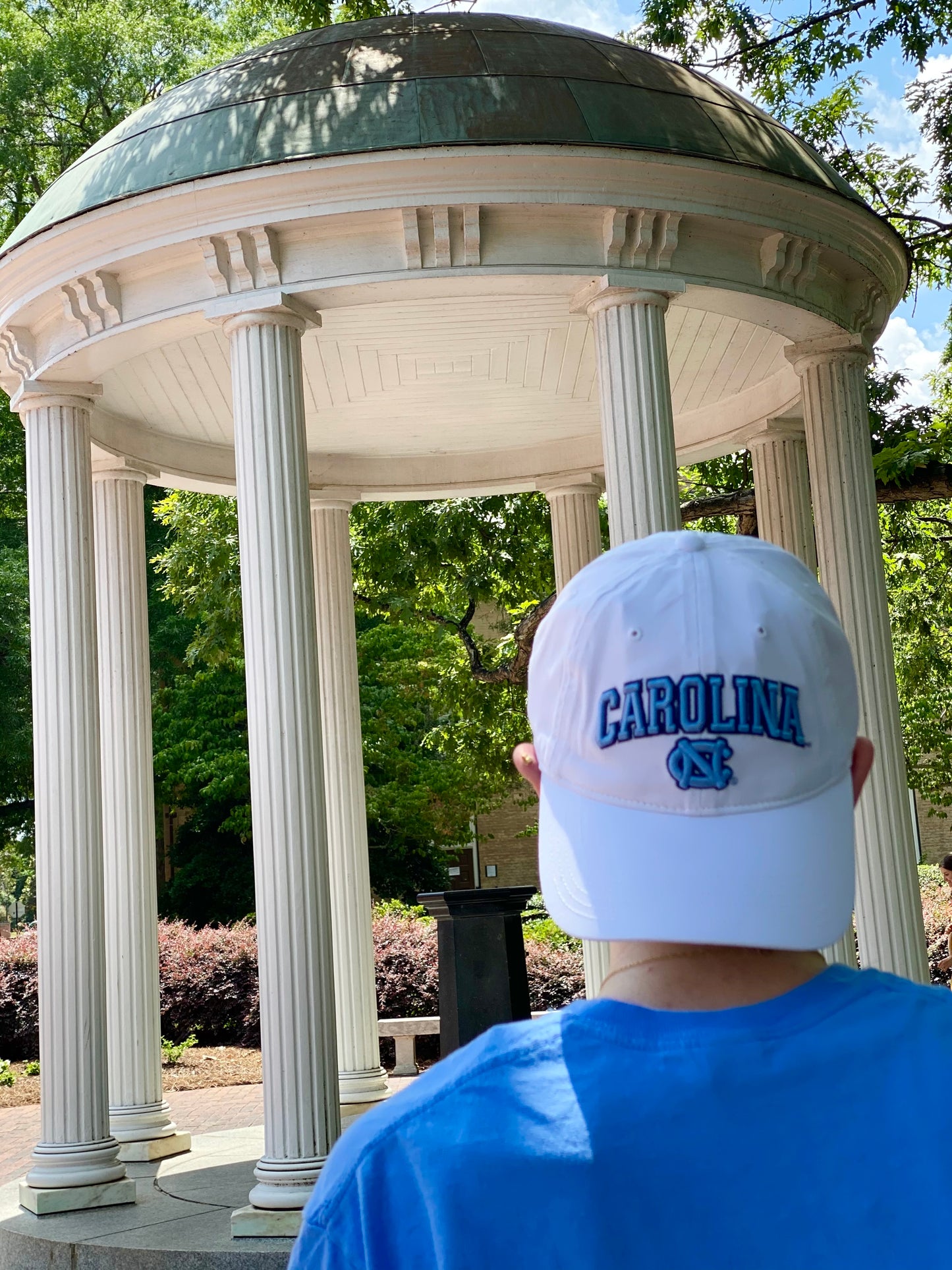 UNC Hat in White with Carolina Tar Heels Main Event Logo