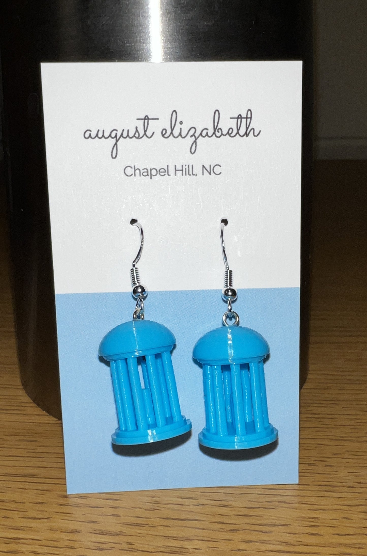 3D Printed Old Well Earrings UNC Student Made