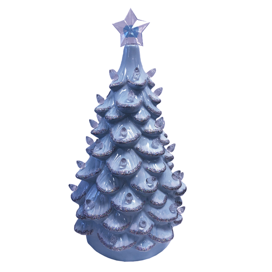 UNC Tar Heels 14" Ceramic Christmas Tree Statue