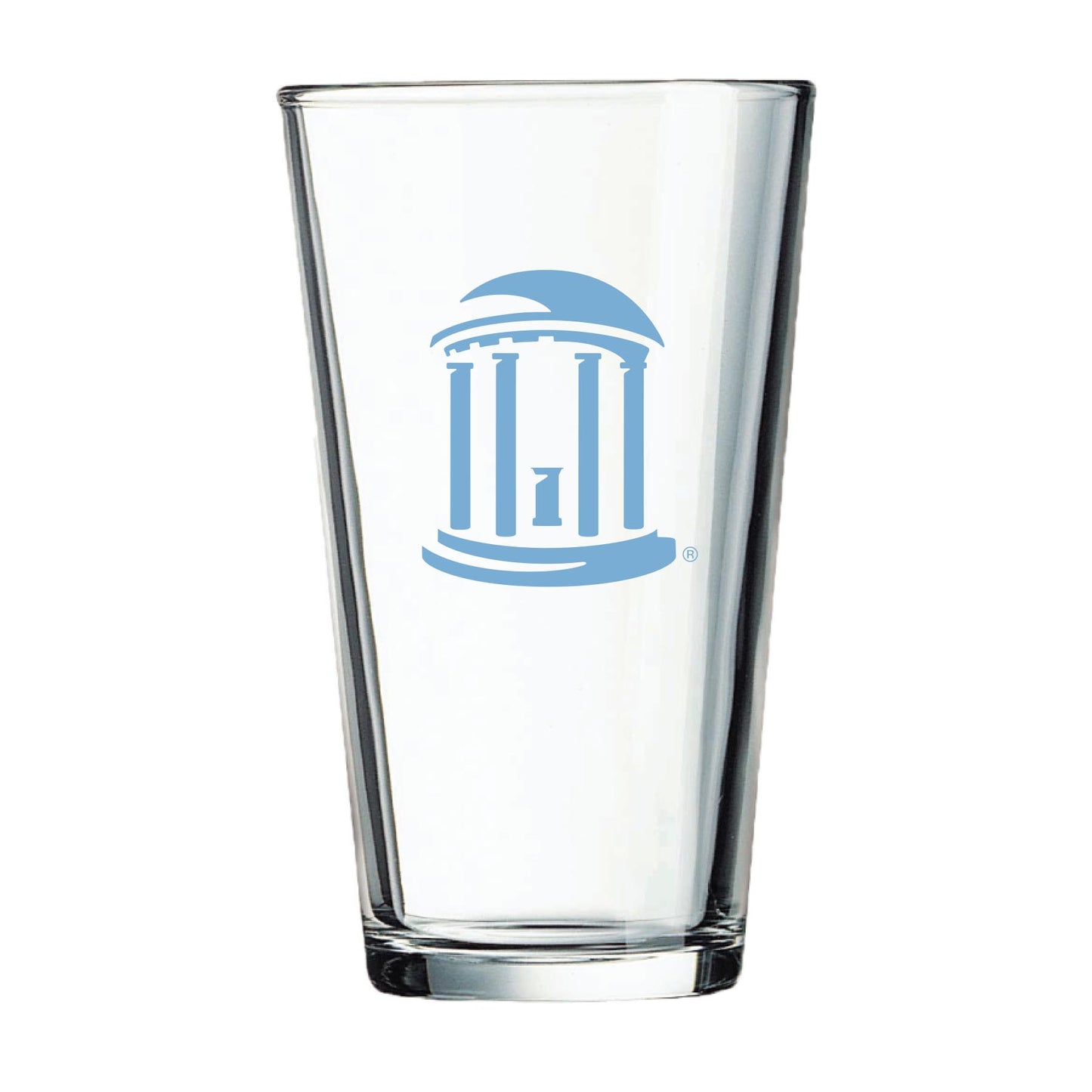 UNC Old Well Logo Pint Glass Classic North Carolina 16 oz
