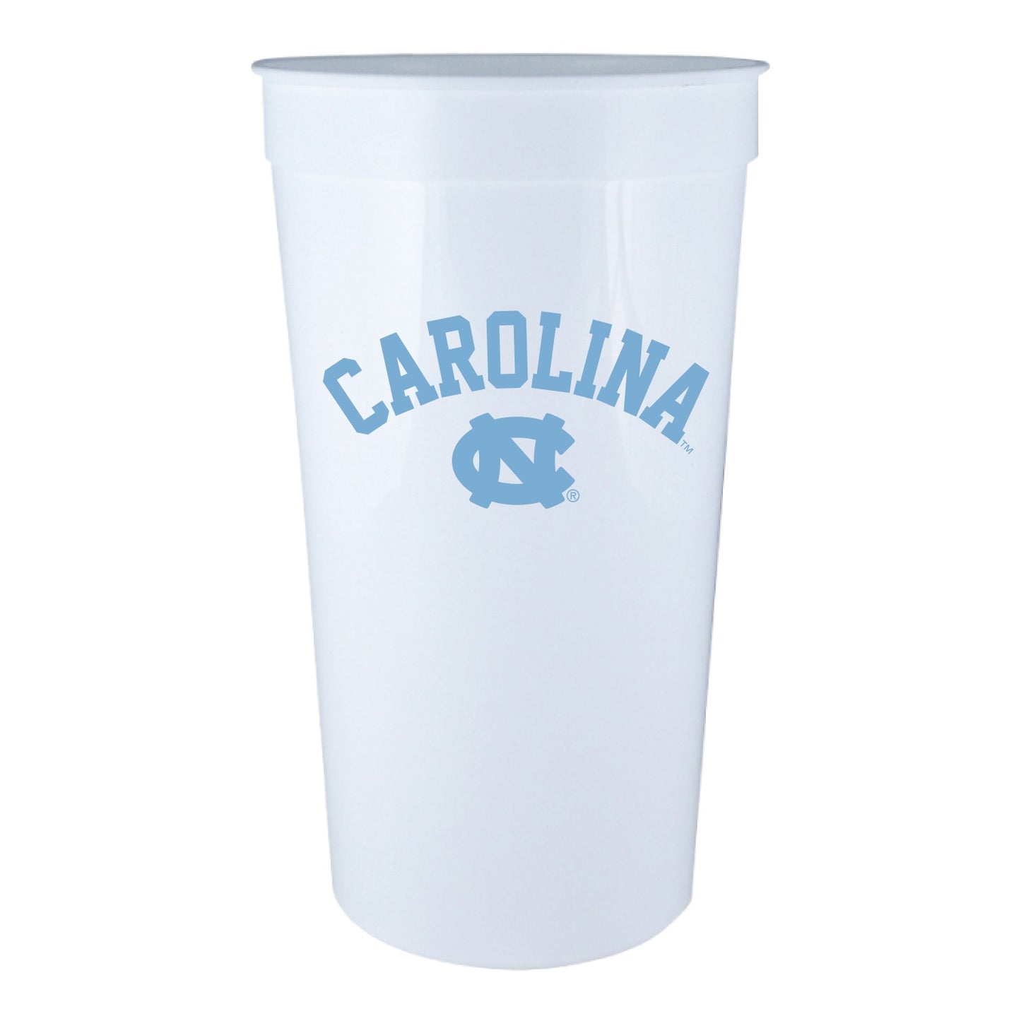 Carolina Tar Heels Stadium Cup in White and Light Blue 32 oz