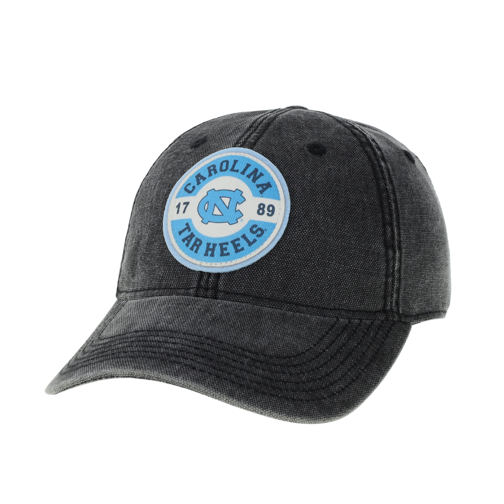 Carolina Tar Heels Vintage Adjustable Adult Hat in Distressed Black